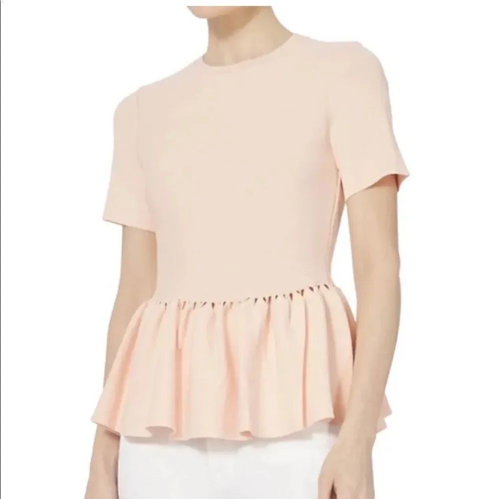 Jonathan Simkhai Cutout Peplum Top - Intermix